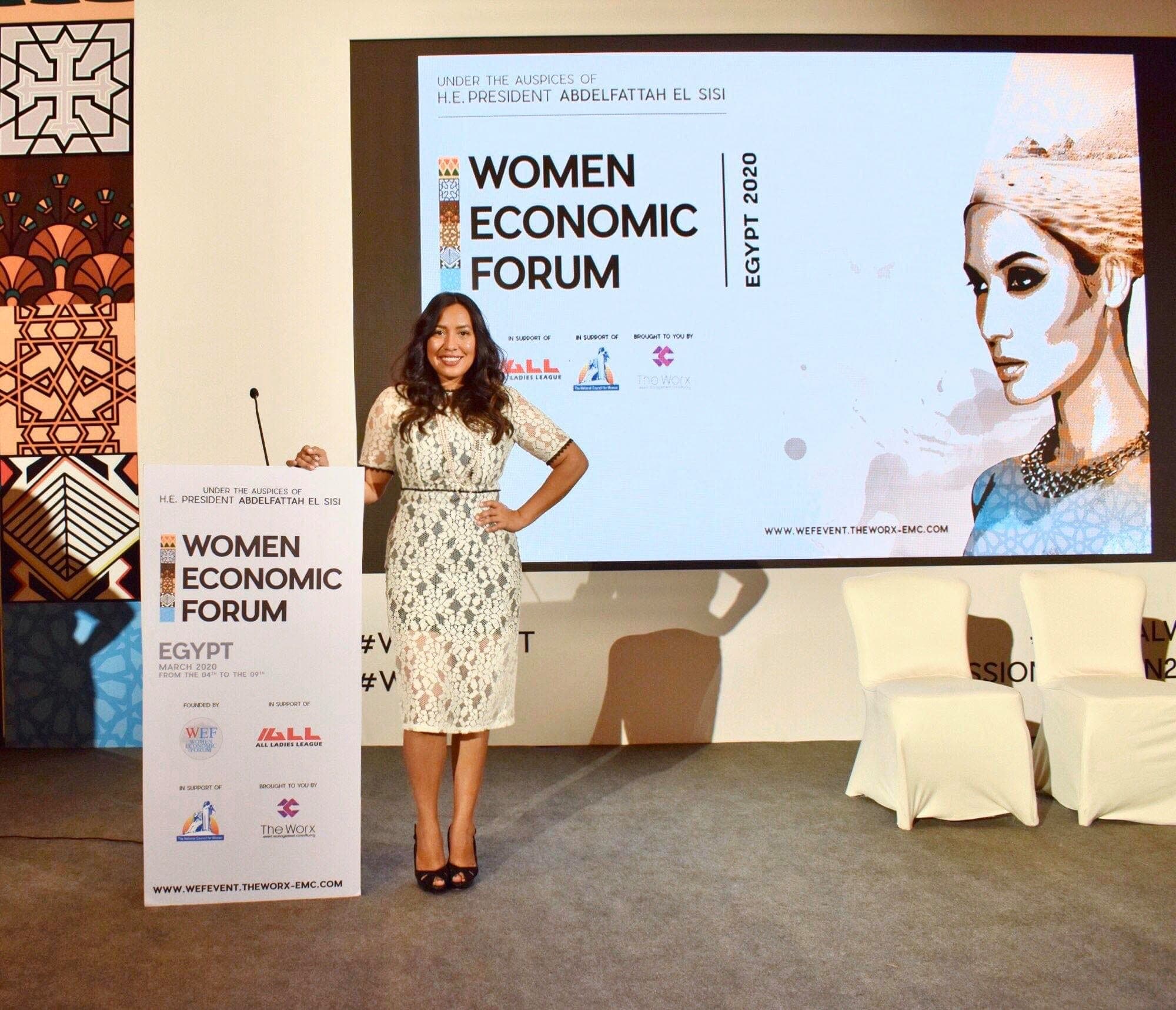Jeannette Ceja en el Women Economic Forum de Egipto